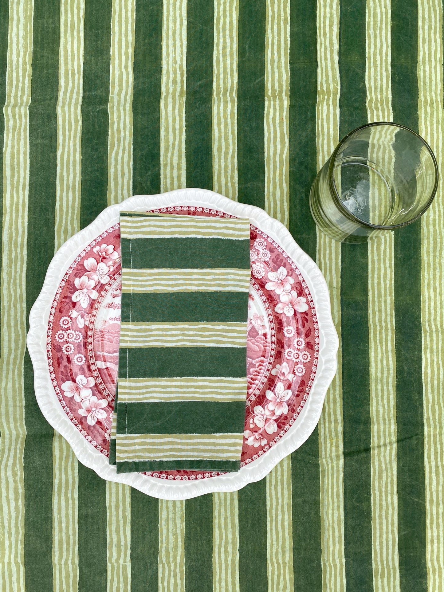 Hudson Tablecloth- Vintage green
